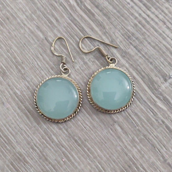 Jewelry - Blue Chalcedony Earrings